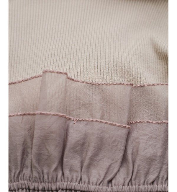 VIS「旬なレイヤードスタイルが叶う！ライトニットビスチェドッキングプルオーバー【洗える】」|ニット・セーター|