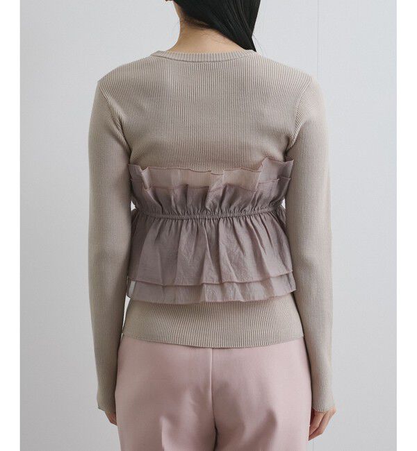 VIS「旬なレイヤードスタイルが叶う！ライトニットビスチェドッキングプルオーバー【洗える】」|ニット・セーター|