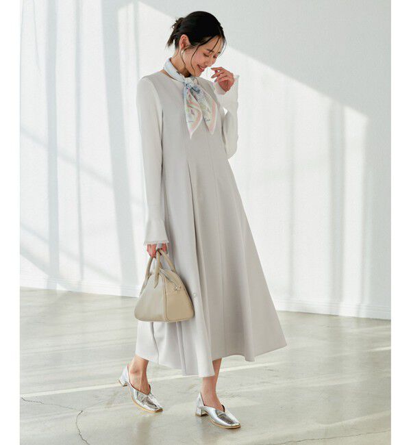 Rope&rsquo;Picnic「【花粉ガード】クリアツイルジャンパースカート/セレモニー・通勤対応・セットアップ対応」|ワンピース|