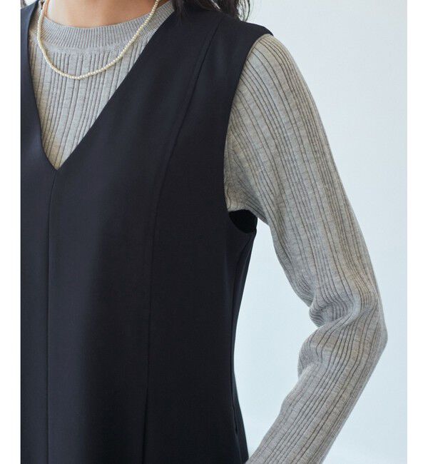 Rope&rsquo;Picnic「【花粉ガード】クリアツイルジャンパースカート/セレモニー・通勤対応・セットアップ対応」|ワンピース|