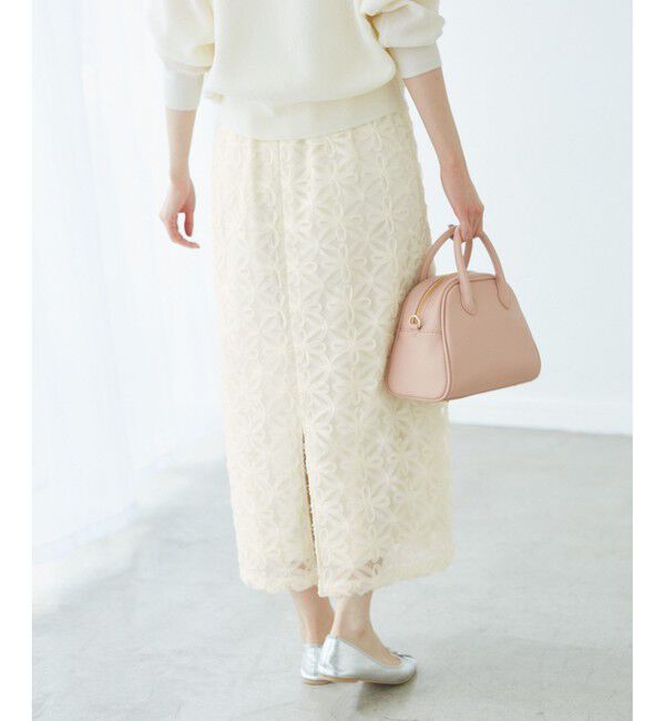 Rope&rsquo;Picnic「フラワーチュールレースアイラインスカート」|スカート|