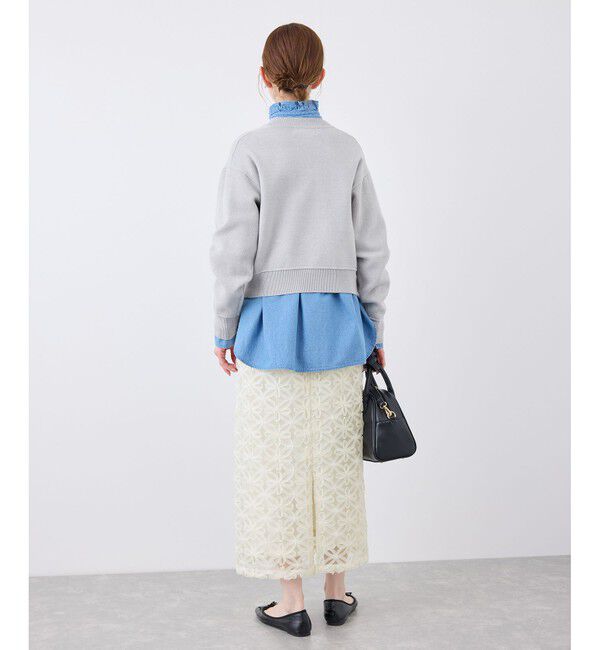 Rope&rsquo;Picnic「フラワーチュールレースアイラインスカート」|スカート|