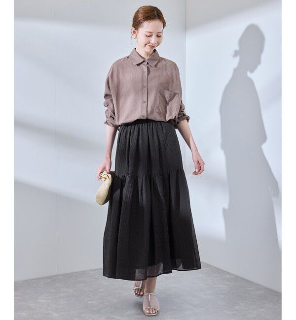 Rope&rsquo;Picnic「シアーティアードスカート」|スカート|