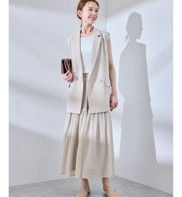 Rope&rsquo;Picnic「シアーティアードスカート」|スカート|