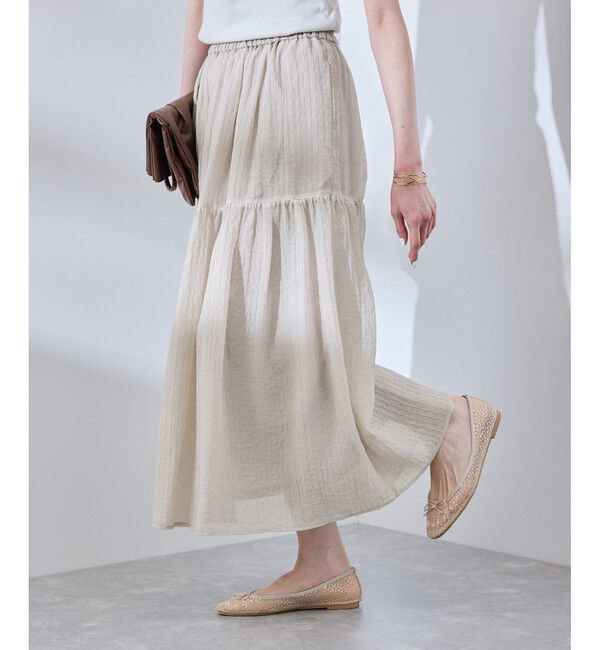 Rope&rsquo;Picnic「シアーティアードスカート」|スカート|