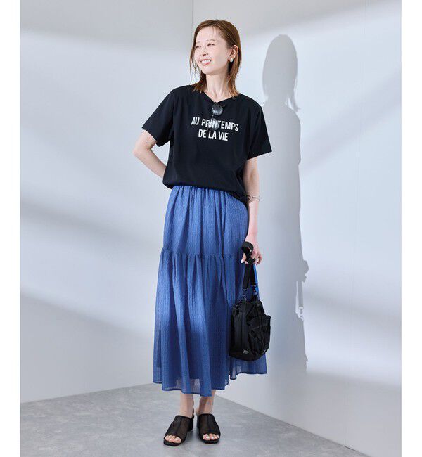 Rope&rsquo;Picnic「シアーティアードスカート」|スカート|