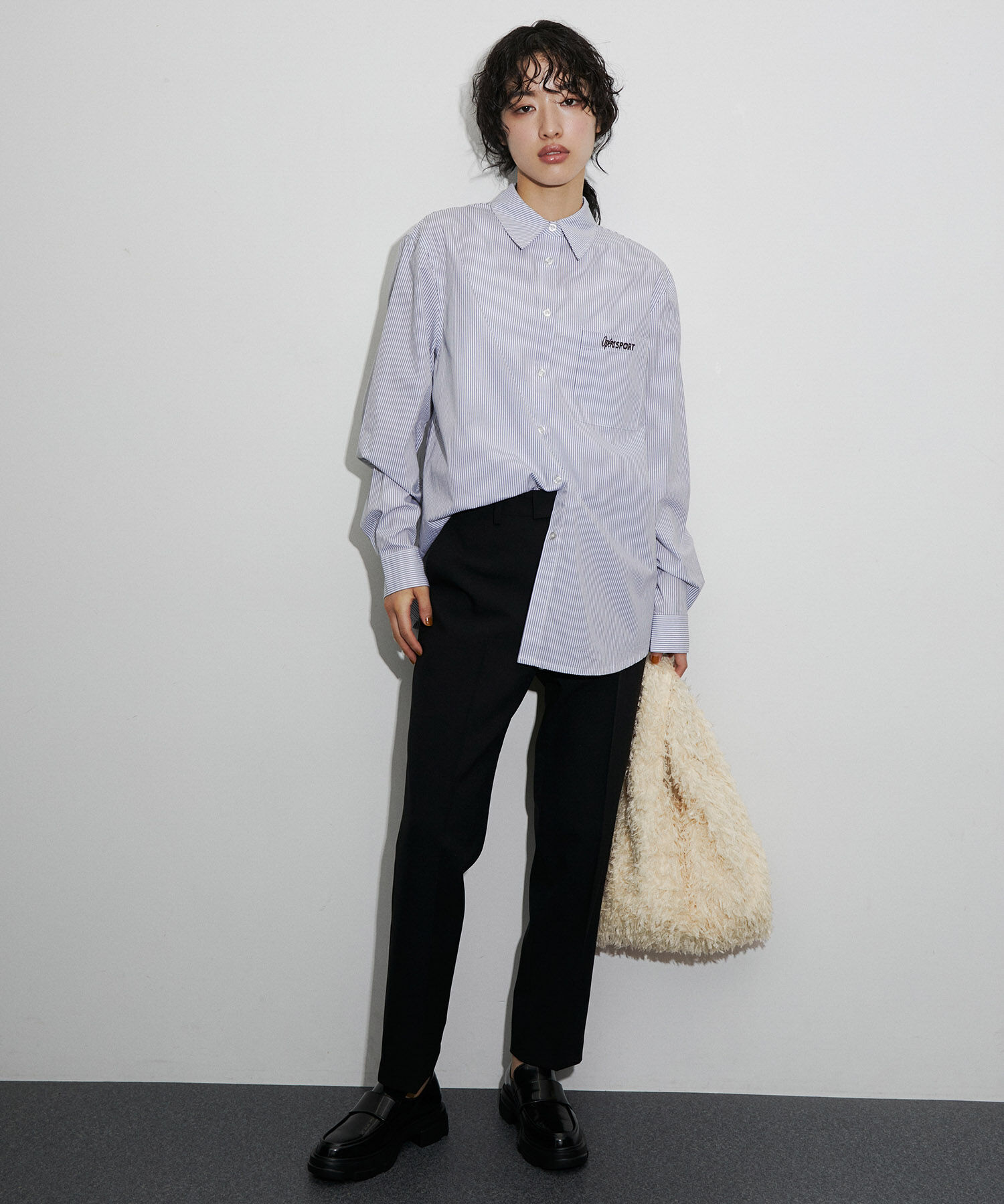 ADAM ET ROPE'「【サステナブル】フリンジトート」|ハンドバッグ|