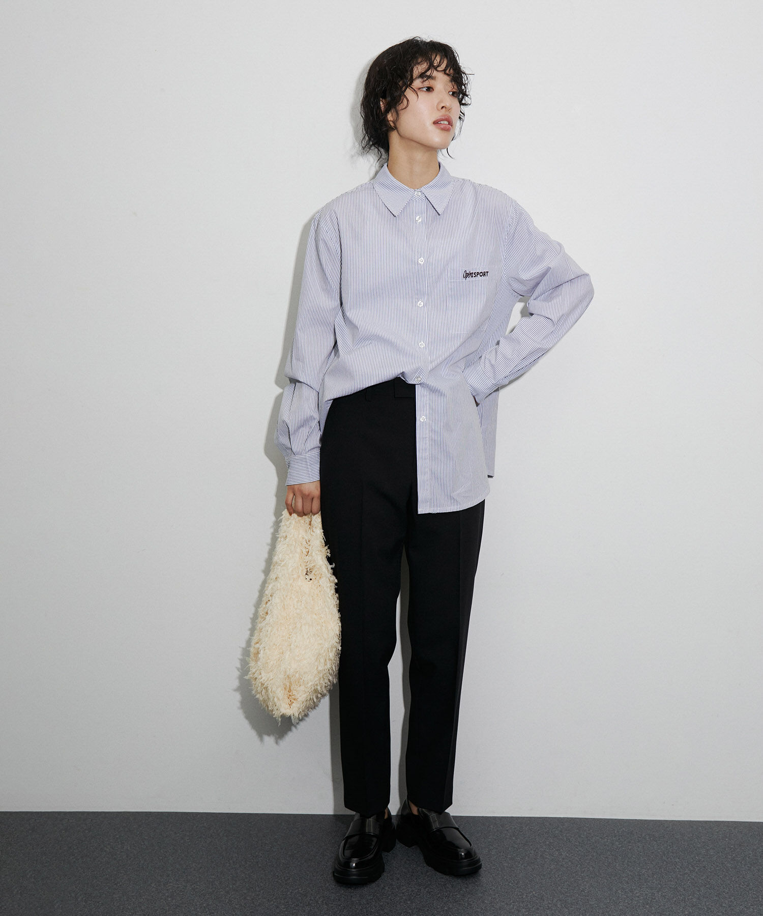 ADAM ET ROPE'「【サステナブル】フリンジトート」|ハンドバッグ|