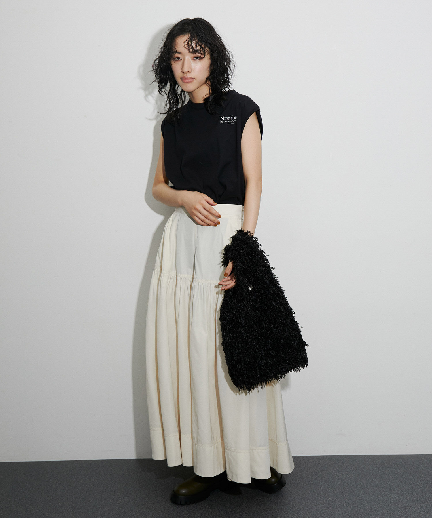 ADAM ET ROPE'「【サステナブル】フリンジトート」|ハンドバッグ|