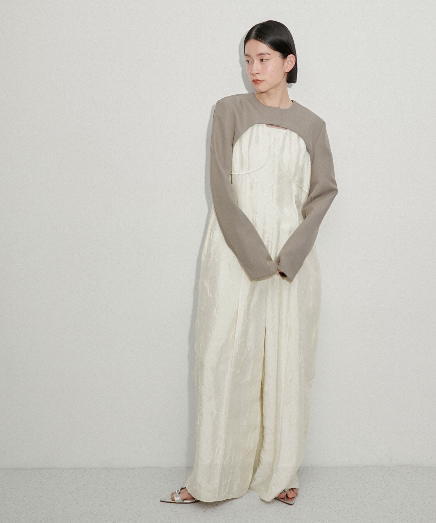 ADAM ET ROPE'「グロッシーロンパース」|オールインワン|