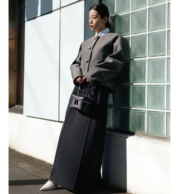 ADAM ET ROPE'「【サステナブル】カットオフディティールスカート」|スカート|