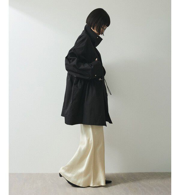 ADAM ET ROPE'「【WEB限定】スタンドカラーハーフモッズコート」|ミリタリー・モッズコート|