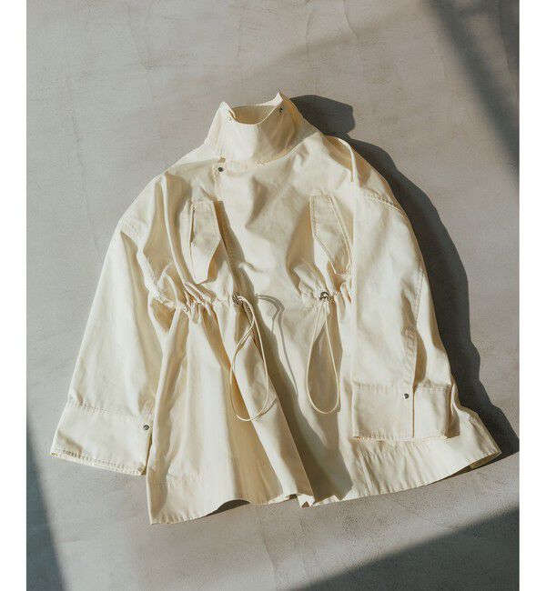 ADAM ET ROPE'「【WEB限定】スタンドカラーハーフモッズコート」|ミリタリー・モッズコート|