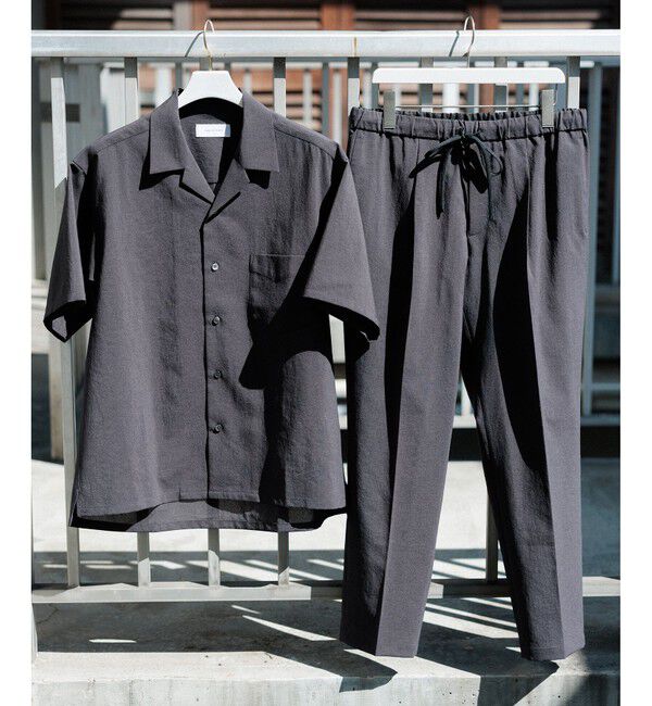 ADAM ET ROPE'「接触冷感【RIRANCHA】セットアップ / オープンカラーシャツ & スラックス」|スーツ|