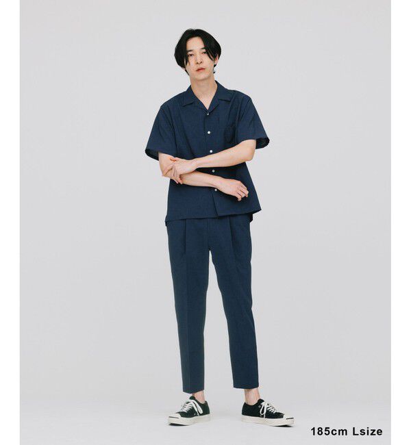 ADAM ET ROPE'「接触冷感【RIRANCHA】セットアップ / オープンカラーシャツ & スラックス」|スーツ|