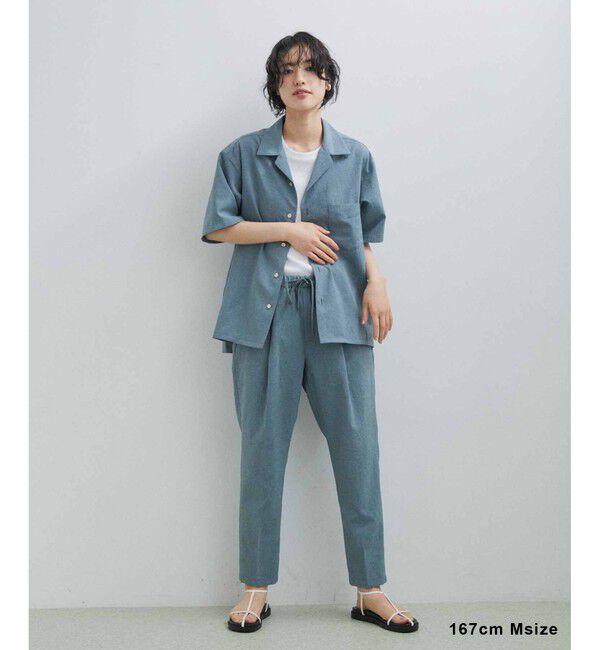 ADAM ET ROPE'「接触冷感【RIRANCHA】セットアップ / オープンカラーシャツ & スラックス」|スーツ|