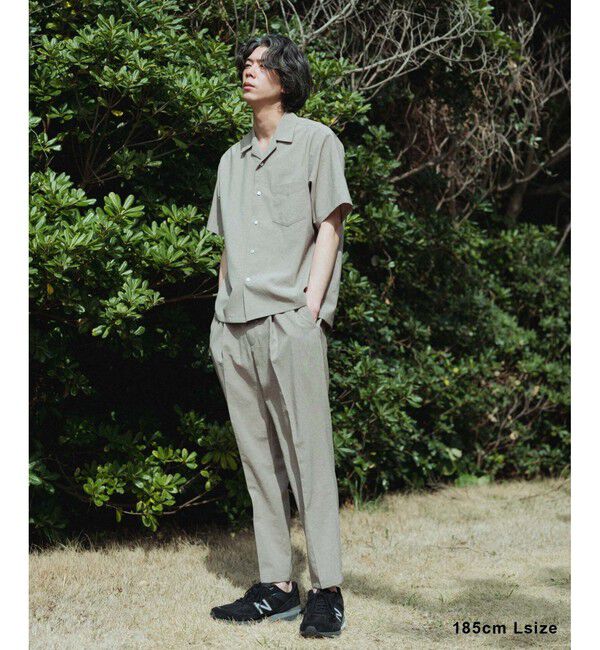 ADAM ET ROPE'「接触冷感【RIRANCHA】セットアップ / オープンカラーシャツ & スラックス」|スーツ|