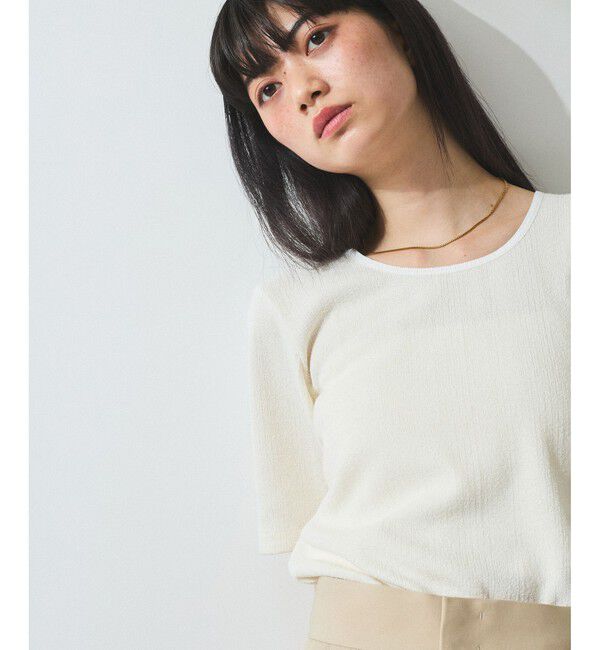 ADAM ET ROPE'「【WEB限定】ブークレリブリボンTシャツ」|Tシャツ・カットソー|