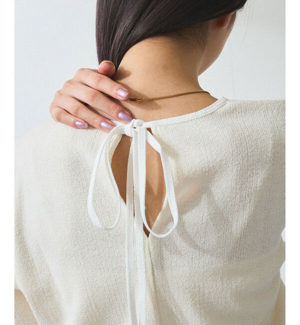 ADAM ET ROPE'「【WEB限定】ブークレリブリボンTシャツ」|Tシャツ・カットソー|