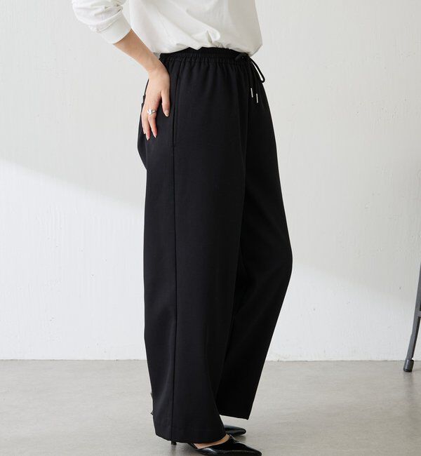  「裏起毛ボンディングイージーパンツ」|チノ|