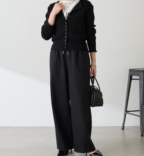  「裏起毛ボンディングイージーパンツ」|チノ|