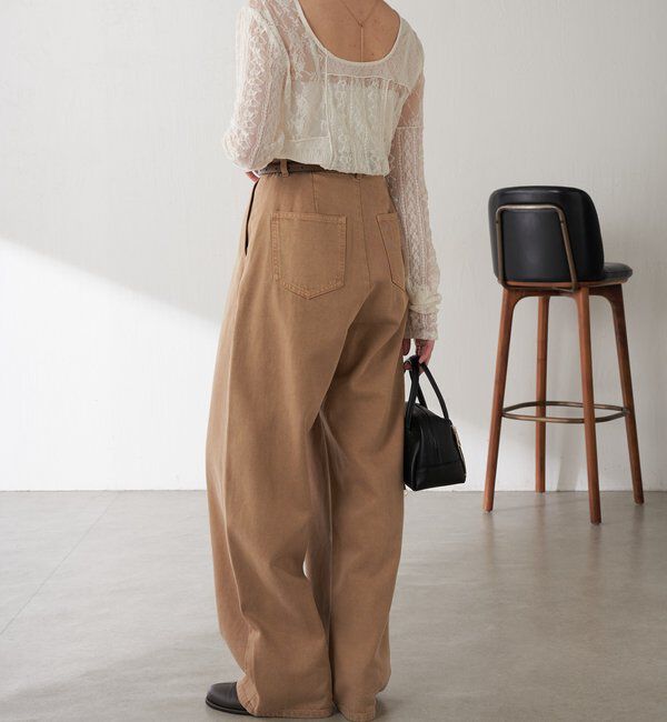  「QanosレースパッチワークロンT」|Tシャツ・カットソー|