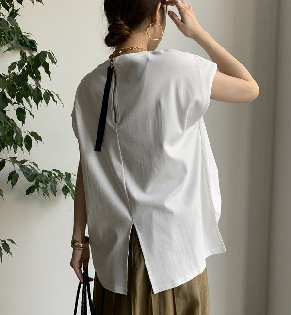  「【WEB限定】バックジップフォトプリントTEE」|Tシャツ・カットソー|