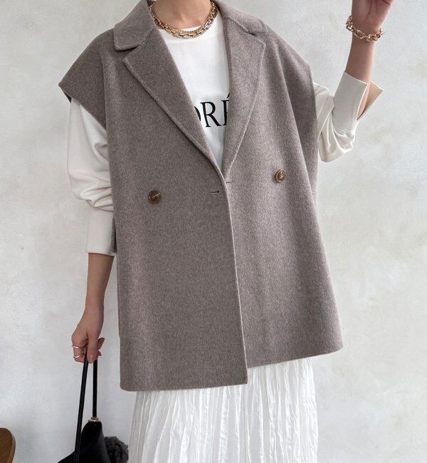  「BIGシルエットジャケットベスト」|ベスト・ジレ|