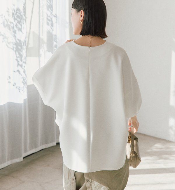  「【楽ちんキレイ】ダンボールポンチョプルオーバー」|Tシャツ・カットソー|