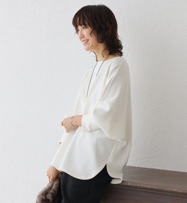  「【楽ちんキレイ】ダンボールポンチョプルオーバー」|Tシャツ・カットソー|