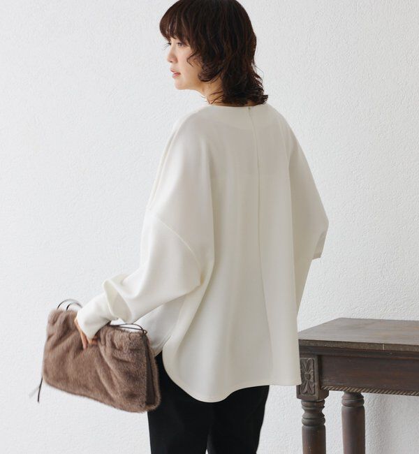  「【楽ちんキレイ】ダンボールポンチョプルオーバー」|Tシャツ・カットソー|