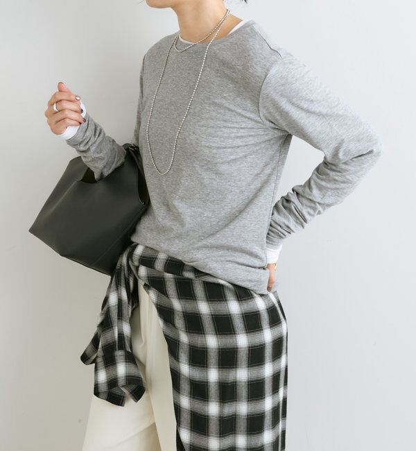  「【リバイバル/一枚でも重ねても】フライスクルーTee」|Tシャツ・カットソー|