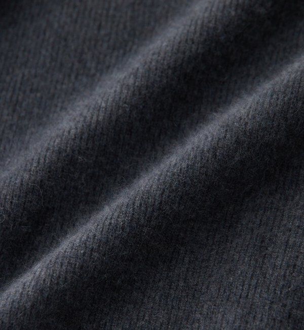  「【抜け感シルエット】ヘアリーウール片畦Vネックニット」|ニット・セーター|