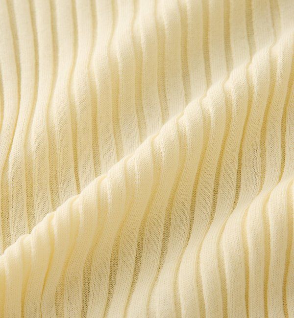  「【レイヤード風の袖口】シアーカフスリブニット」|ニット・セーター|