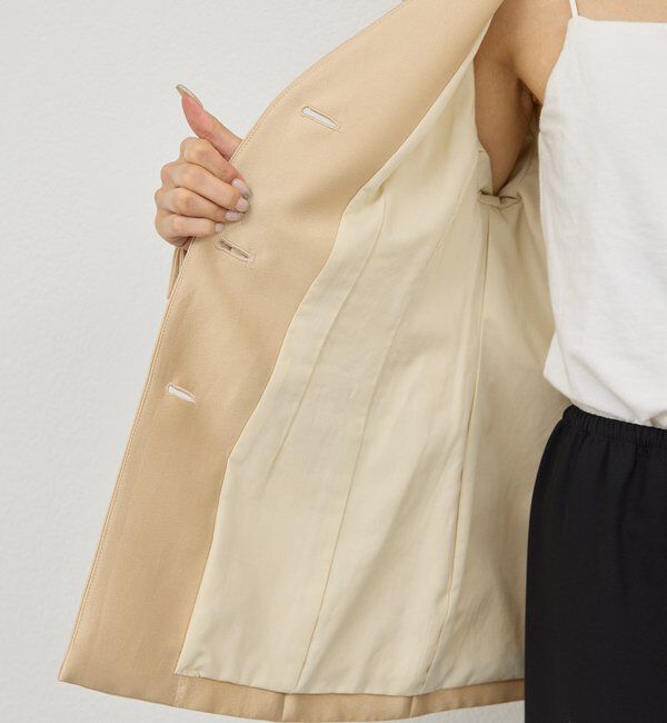  「【セットアップ対応】シルキーダブルクロスジャケット」|その他|