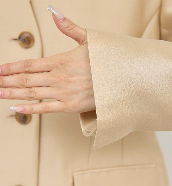  「【セットアップ対応】シルキーダブルクロスジャケット」|その他|