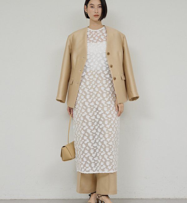  「【セットアップ対応】シルキーダブルクロスジャケット」|その他|