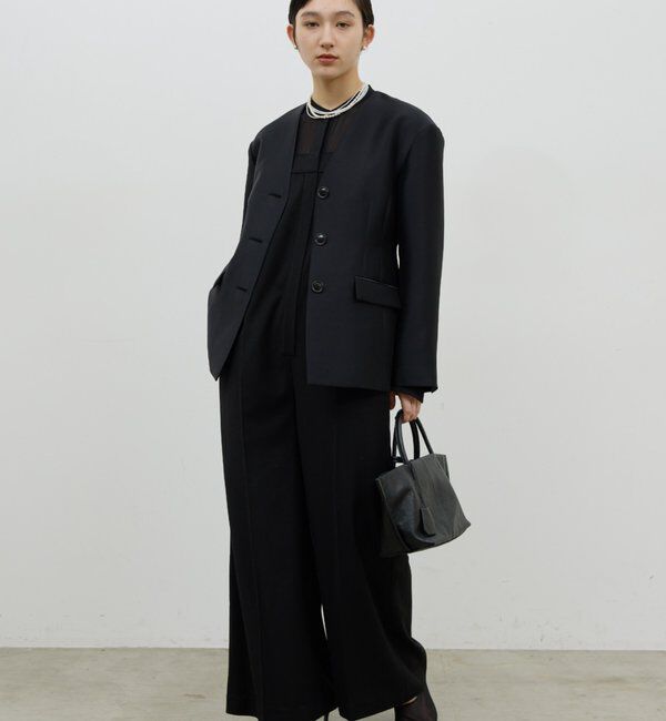  「【セットアップ対応】シルキーダブルクロスジャケット」|その他|