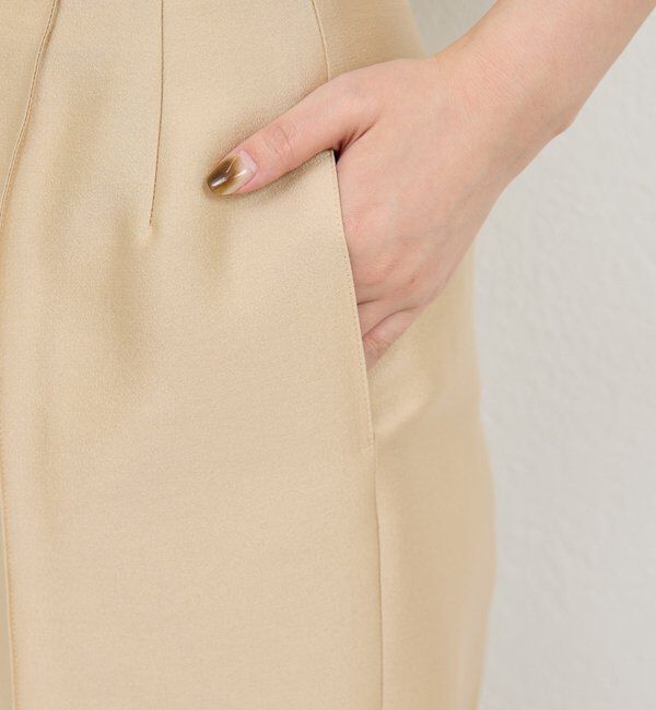  「【セットアップ対応】シルキーダブルクロスパンツ」|チノ|
