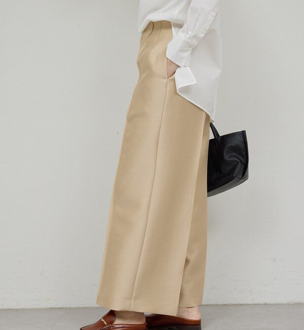  「【セットアップ対応】シルキーダブルクロスパンツ」|チノ|