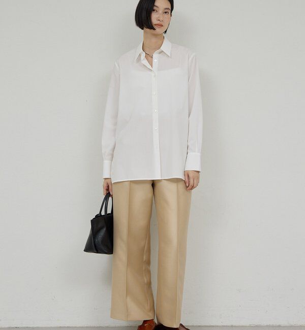  「【セットアップ対応】シルキーダブルクロスパンツ」|チノ|