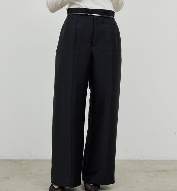  「【セットアップ対応】シルキーダブルクロスパンツ」|チノ|