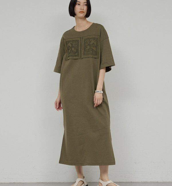  「【Dhritie】レースパッチワークワンピース」|ワンピース|