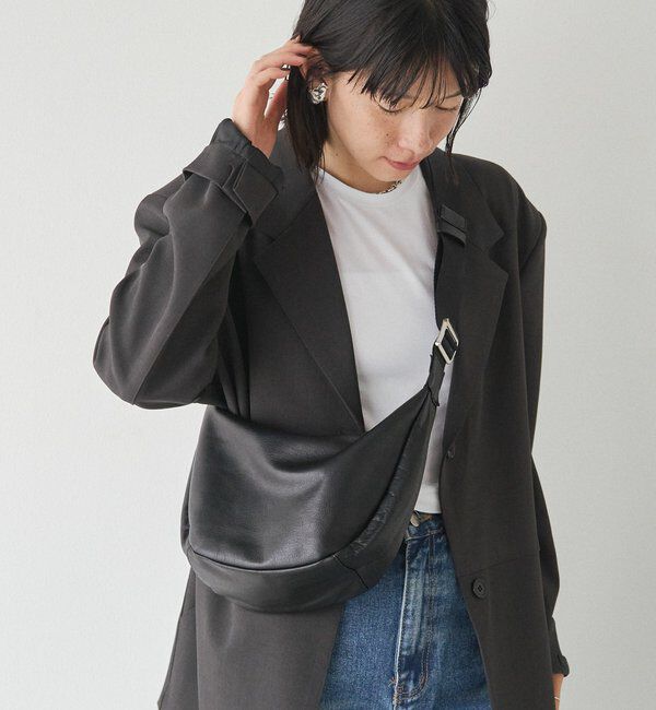  「ソフトレザーラウンドショルダーバッグ」|ショルダー・メッセンジャー|