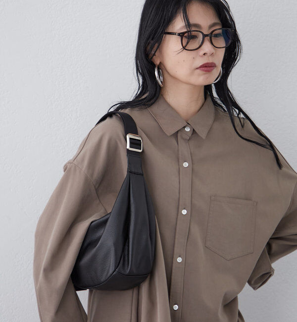  「ソフトレザーラウンドショルダーバッグ」|ショルダー・メッセンジャー|