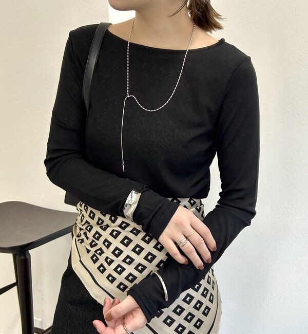  「newシアーロングTシャツ」|Tシャツ・カットソー|ブラック