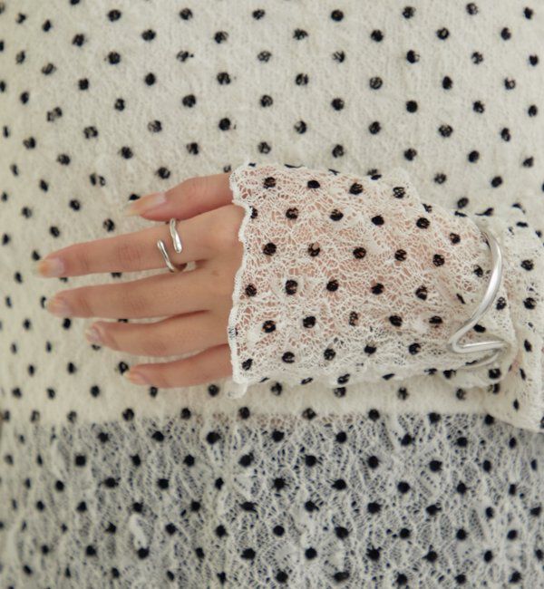  「ドットレースプルオーバー」|Tシャツ・カットソー|