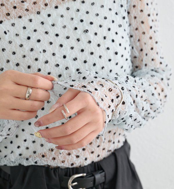  「ドットレースプルオーバー」|Tシャツ・カットソー|