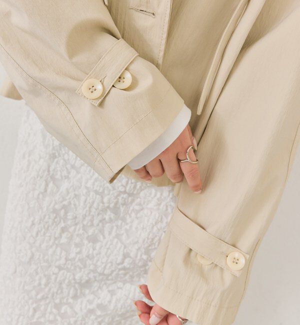  「スタンドカラーショートトレンチ」|トレンチコート|
