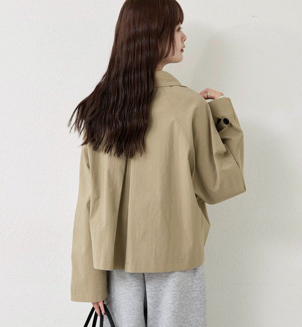  「スタンドカラーショートトレンチ」|トレンチコート|